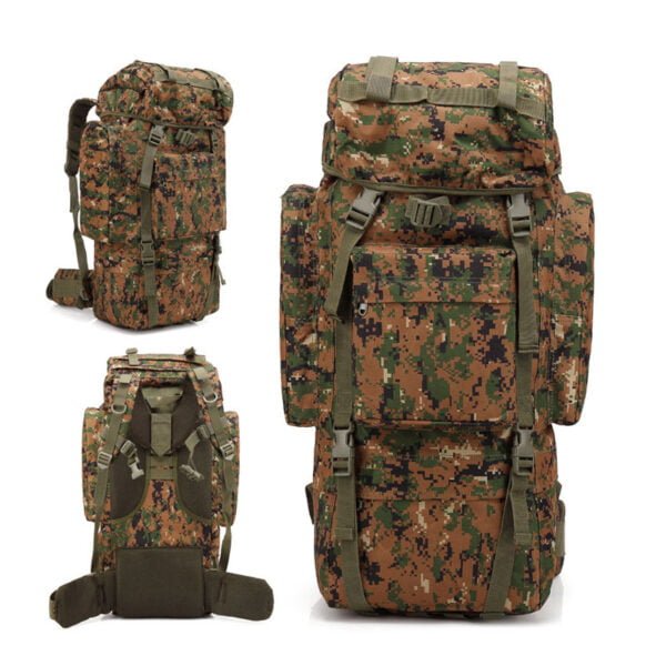 65L Large Backpack Tactical Bag High Quality Waterproof Hiking Trekking Backpack with Rain Cover - Image 9