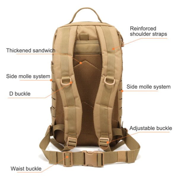 Rucksack bags outdoor sports travelling hiking digital waterproof tactical backpack - Image 8