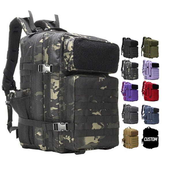 900d Oxford Tactical 45l Molle Pouch Assault Pack Camping Tactical Backpack Bag Oem Hiking Tactical Backpacks - Image 6