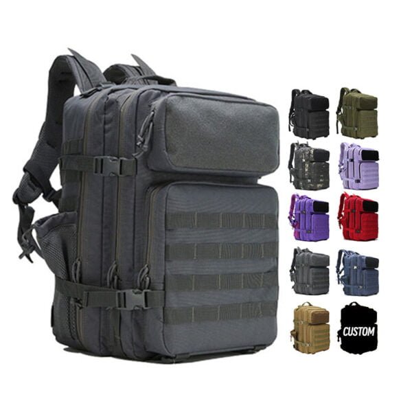 900d Oxford Tactical 45l Molle Pouch Assault Pack Camping Tactical Backpack Bag Oem Hiking Tactical Backpacks - Image 4