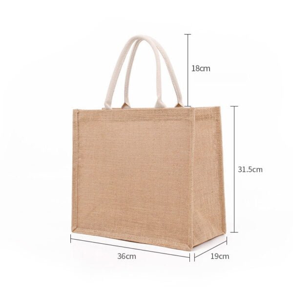 Custom Jute Shopping Bags - Image 9