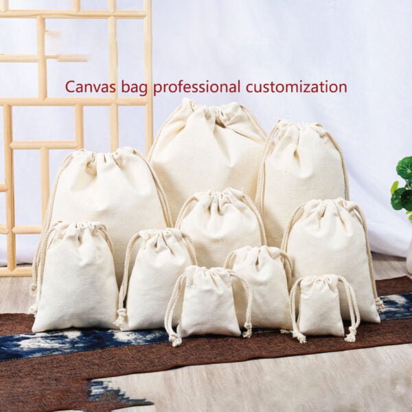 Custom Canvas Cotton Drawstring Bags - Image 6