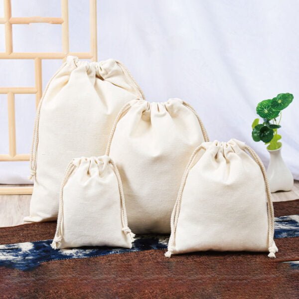 Custom Canvas Cotton Drawstring Bags - Image 7