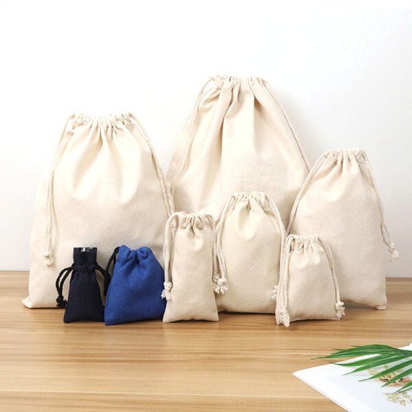 Custom Canvas Cotton Drawstring Bags - Image 5