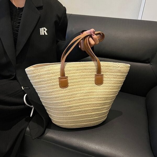 Handmade Straw Woven Beach Bag: Your Perfect Summer Accessory - Image 8